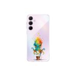 Samsung Galaxy A35 ile uyumlu Splash ahtapot tasarımlı şeffaf silikon kılıf