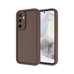 Samsung Galaxy A35 Kılıf Esnek Ve Yumuşak Dokulu Telefonu Çizmeyen Soft Silikon Kapak Royal Case/ananas Kahverengi