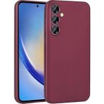 Samsung Galaxy A35 Kılıf Esnek Yapılı Ince Slim Silikon Kapak Ryc/premier - Bordo