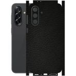 Samsung Galaxy A36 İle Uyumlu Deri Desenli Siyah Arka Kaplama(Kılıf Değildir!)