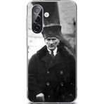 Samsung Galaxy A36 Uyumlu Mustafa Kemal Atatürk Portre Baskılı Silikon Kılıf Renkli
