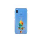 Samsung Galaxy A40 ile uyumlu Splash ahtapot tasarımlı şeffaf silikon kılıf