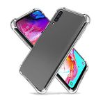 Samsung Galaxy A40 Şeffaf Airbag Antishock Silikon Kılıf