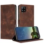 Samsung Galaxy A42 5G/M42 5G için Mo-Beauty Telefon Kılıfı, PU Deri Cüzdan Çevirmeli Kılıf Manyetik Stand Fonksiyon Kartı Yuvası Koruyucu Kılıf Samsung A42 5G/M42 5G için - Kahverengi