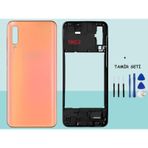 Samsung Galaxy A50 - Sm-A505f Full Kasa Arka Kapak Takim Turuncu - Tamır Setı