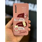 Samsung Galaxy A50/A30S Uyumlu Kılıf Tasarımlı Desenli Kamera Korumalı Tavşan Pembe Yumuşak Silikon Kapak - Cute Sweet
