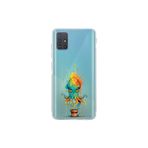 Samsung Galaxy A51 ile uyumlu Splash ahtapot tasarımlı şeffaf silikon kılıf