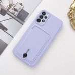 Samsung Galaxy A53 5G Uyumlu Kılıf Zebana Kartlıklı Sweet Yumuşak Silikon Kılıf Lila