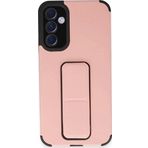 Samsung Galaxy A54 5G Kılıf Mega Standlı Silikon - Pudra
