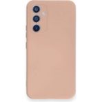 Samsung Galaxy A54 5g Kılıf Nano Içi Kadife Silikon - Pudra - 1 - Renkli