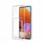 Samsung Galaxy A54 Kılıf Kartlıklı Şeffaf Zore Setra Clear Silikon Kapak