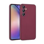 Samsung Galaxy A55 İle Uyumlu Kılıf Premier Silikon Kapak 30974 Mürdüm