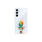 Samsung Galaxy A56 ile uyumlu Splash ahtapot tasarımlı şeffaf silikon kılıf