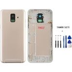 Samsung Galaxy A6 - Sm-A600f Full Kasa Arka Kapak Takim Gold - Tamır Setı