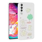 Samsung Galaxy A70 İle Uyumlu Kılıf Kabartma Figürlü Parlak Toys Silikon Kapak 30180 Beyaz