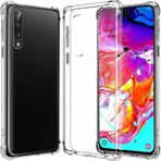 Samsung Galaxy A70 Kılıf Antishock Darbe Emici Şeffaf Silikon