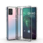 Samsung Galaxy A71 İle Uyumlu Kılıf Nitro Anti Shock Darbe Emici Köşe Korumalı Şeffaf Silikon Kapak