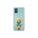 Samsung Galaxy A71 ile uyumlu Splash ahtapot tasarımlı şeffaf silikon kılıf