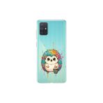 Samsung Galaxy A71 ile Uyumlu Splash Kirpi Tasarımlı Slimfit Şeffaf Silikon Kılıf