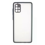 Samsung Galaxy A71 Kılıf Montreal Silikon Kapak - Gri-(5796)