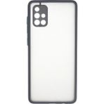 Samsung Galaxy A71 Kılıf Montreal Silikon Kapak - Gri - Renkli