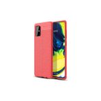 Samsung Galaxy A71 Kılıf Uzun Ömürlü ve Dayanıklı Dermiq Premium Esnek Lüks Silikon Kapak - Red