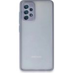 Samsung Galaxy A72 Kılıf Montreal Silikon Kapak - Gri - 1 - Renkli