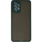 Samsung Galaxy A72 Kılıf Montreal Silikon Kapak - Koyu Yeşil - 1 - Renkli