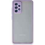 Samsung Galaxy A72 Kılıf Montreal Silikon Kapak - Mor - 1 - Renkli