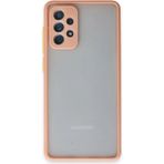 Samsung Galaxy A72 Kılıf Montreal Silikon Kapak - Pembe - 1 - Renkli