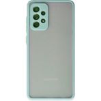 Samsung Galaxy A72 Kılıf Montreal Silikon Kapak - Turkuaz - 1 - Renkli