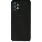 Samsung Galaxy A72 Kılıf Nano Içi Kadife Silikon - Siyah - 1 - Renkli