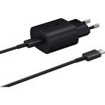 Samsung Galaxy A73 Fast Charging 25W Type-C Çıkışlı Kablolu Siyah Şarj Aleti