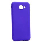 Samsung Galaxy A8 2016 Uyumlu Mat Yumuşak Silikon Kılıf (Mavi)