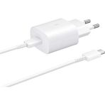 Samsung Galaxy A90 5G Fast Charging 25W Type-C Çıkışlı Kablolu Beyaz Şarj Aleti