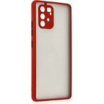 Samsung Galaxy A91 / S10 Lite Kılıf Montreal Silikon Kapak - Kırmızı - Renkli