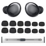 Samsung Galaxy Buds Pro Kulaklık için 6 Çift Yedek Kulaklık Ucu, Silikon Uçlu Kulaklık Ucu Seti, L/M/S Kulak Tıkacı Yedek Aksesuarları-Siyah