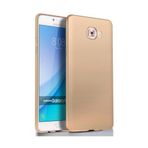 Samsung Galaxy C5 Pro Premium Silikon Kılıf Gold