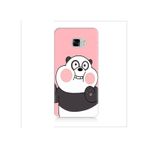 Samsung Galaxy C5 Sevimli Panda Desenli Silikon Kılıf