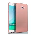 Samsung Galaxy C7 Premium Silikon Kılıf Rose Gold