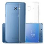Samsung Galaxy C9 Pro ile uyumlu Kılıf Şeffaf Silikon Hibrit Case Renksiz
