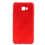 Samsung Galaxy C9 Pro ile uyumlu Kılıf Soft Mat Premier Case Kırmızı