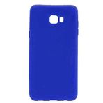 Samsung Galaxy C9 Pro ile uyumlu Kılıf Soft Mat Premier Case Saks Mavi