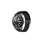 Samsung Galaxy Gear S3 Frontier Uyumlu 22mm Silikon Magnet Kordon(Güçlü Mıknatıs) Siyah