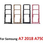 Samsung Galaxy İçin A7 2018 A750 A750f A750fn Telefon Konut Sım Tepsi Adaptörü 0 İçin Mikro Sd Kart Tepsi Tutucu