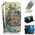 Samsung Galaxy J2 Core Kılıf, SATURCASE Güzel 3D Desen PU Deri, Manyetik Cüzdan [Kart Yuvaları] [El Kayışı] Destek Kılıfı Samsung Galaxy J2 Core (TD-12)