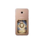 Samsung Galaxy J4+ Plus ile Uyumlu Burç Kartları Aslan Tasarımlı Şeffaf Silikon Kılıf