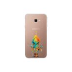 Samsung Galaxy J4+ Plus ile uyumlu Splash ahtapot tasarımlı şeffaf silikon kılıf