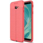 Samsung Galaxy J4 Plus Kılıf Deri Görünümlü Silikon Zipax-Zr-Niss