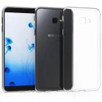 Samsung Galaxy J4 Plus Kılıf Uyumlu Darbeye Dayanıklı 2.0 Mm İnce Şeffaf Silikon Kapak